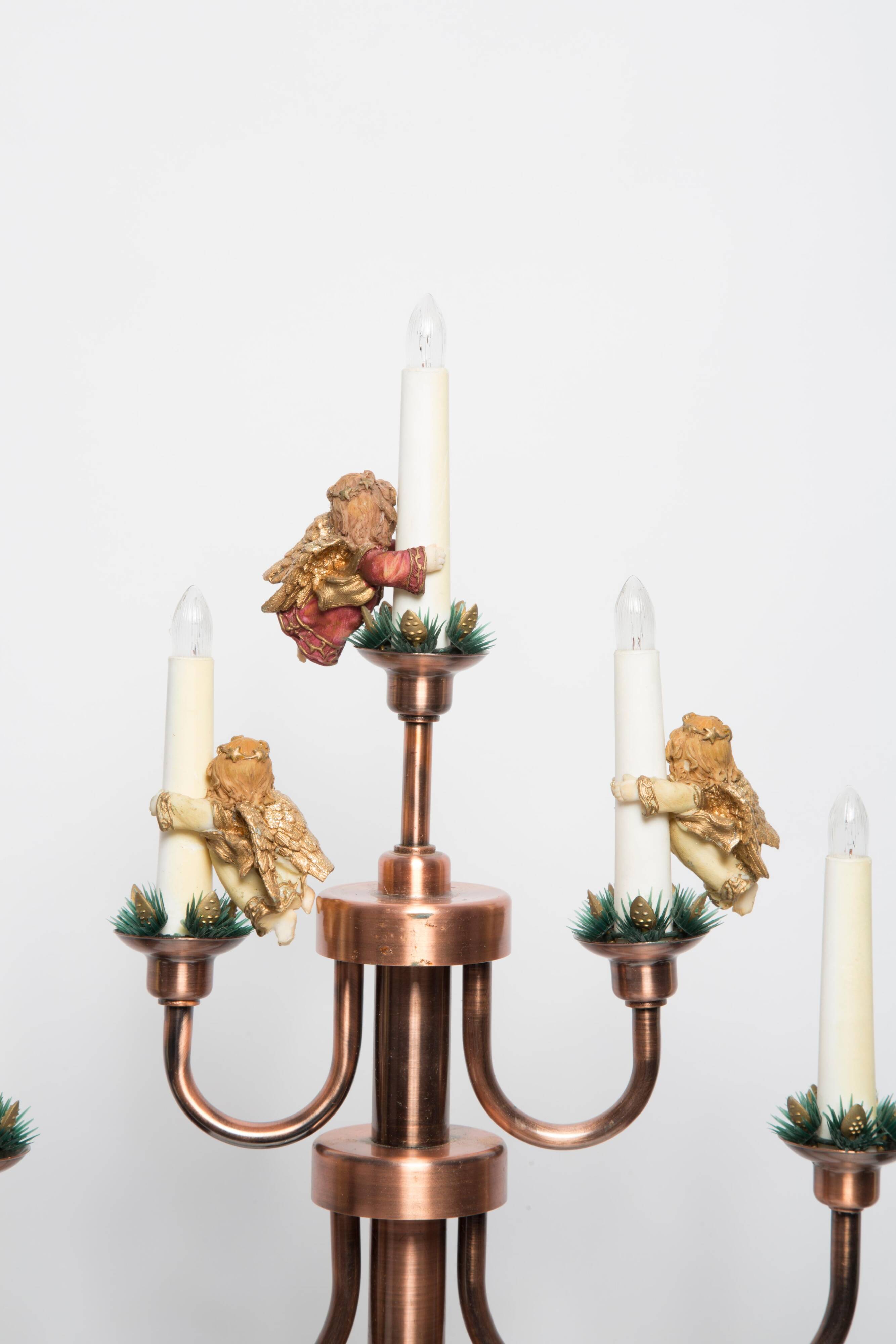 Lampe de table Mid Century White Angels