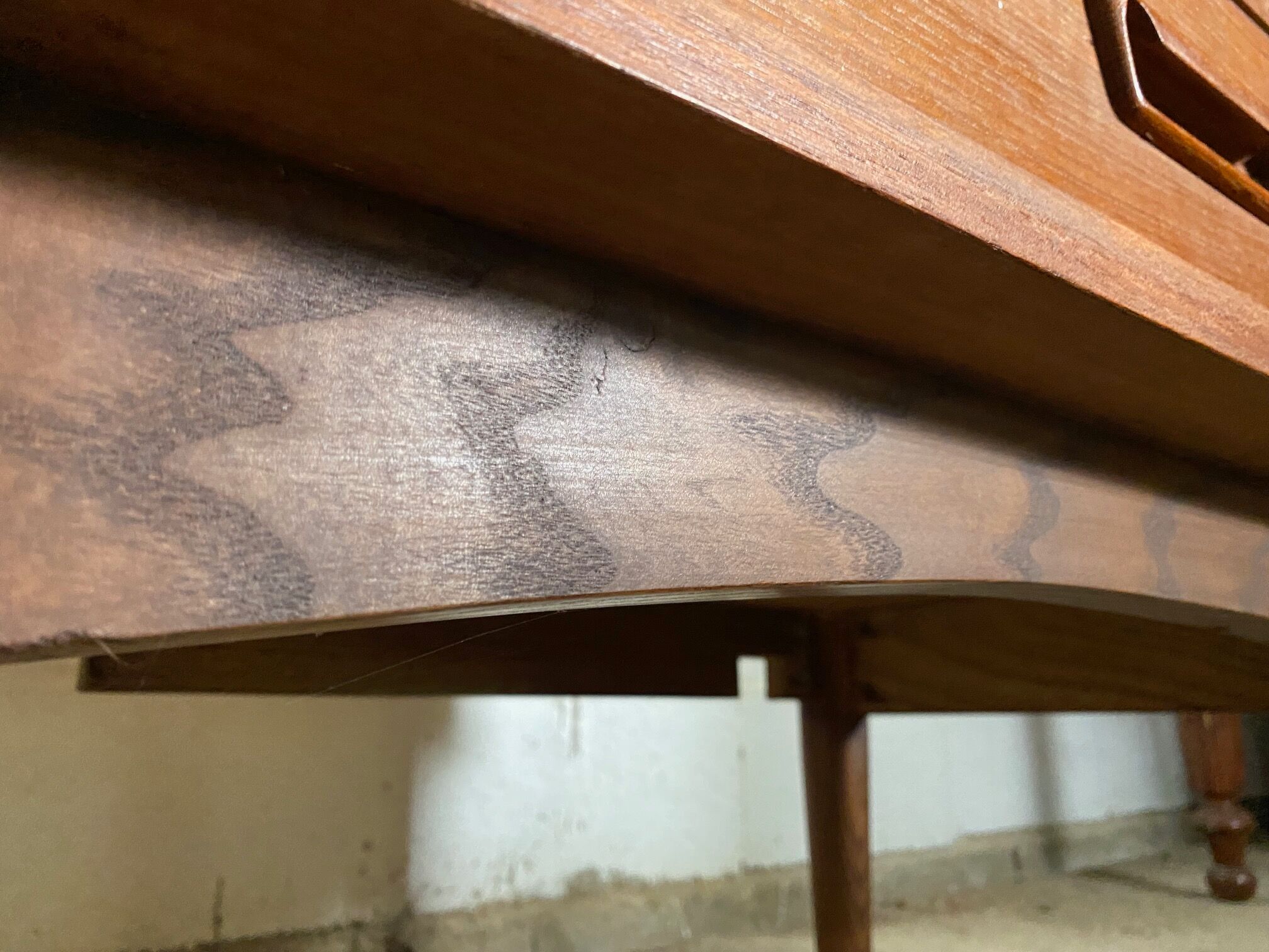 Chest of drawers teak storage furniture and Scandinavian teak veneer 60s