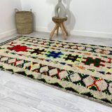 Handmade wool Berber rug 233 X 136 CM
