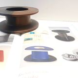 Black and Brown Hand-Painted Ceramic Piece attributed to Franco Bucci, Italy