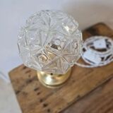 Table lamp globe flower art deco