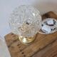 Lampe à poser globe fleur art déco