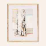 The birch, aquarelle on paper, 53 x 65 cm