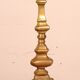bronze candlestick from the 18th century converted into a lamp with its shade