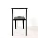 6 black Dr Glob chairs by Philippe Starck for Kartell. Italy 1988.