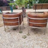 Vintage leather armchairs