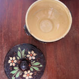 Terracotta pottery tureen Alsace folk art