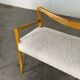 Benches Attributed to Guglielmo Ulrich, Blonde Maple & Bouclé, Italy 1940s