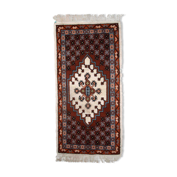Moroccan vintage carpet berber handmade 81cm x 170cm 1970s, 1c629