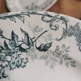 Assiettes plates anciennes H.C, terre de fer