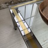 Table basse chrome laiton Romeo Rega