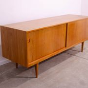 Buffet long de style scandinave double face entièrement restauré par Sedláček & Vyčítal, Tchécoslovaquie,