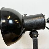 Lampe Photo de Table Vintage en Émail Noir, 1950s