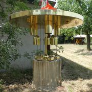 Design chandelier by Glashütte Limburg from 1960