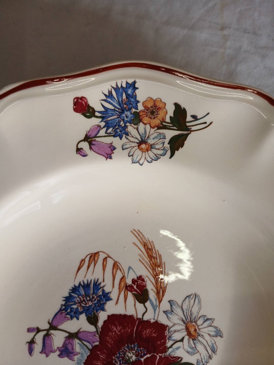 21 old Sarreguemines soup plates