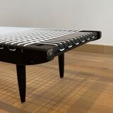 Table basse laquée noire par Georges Tigien,1960s