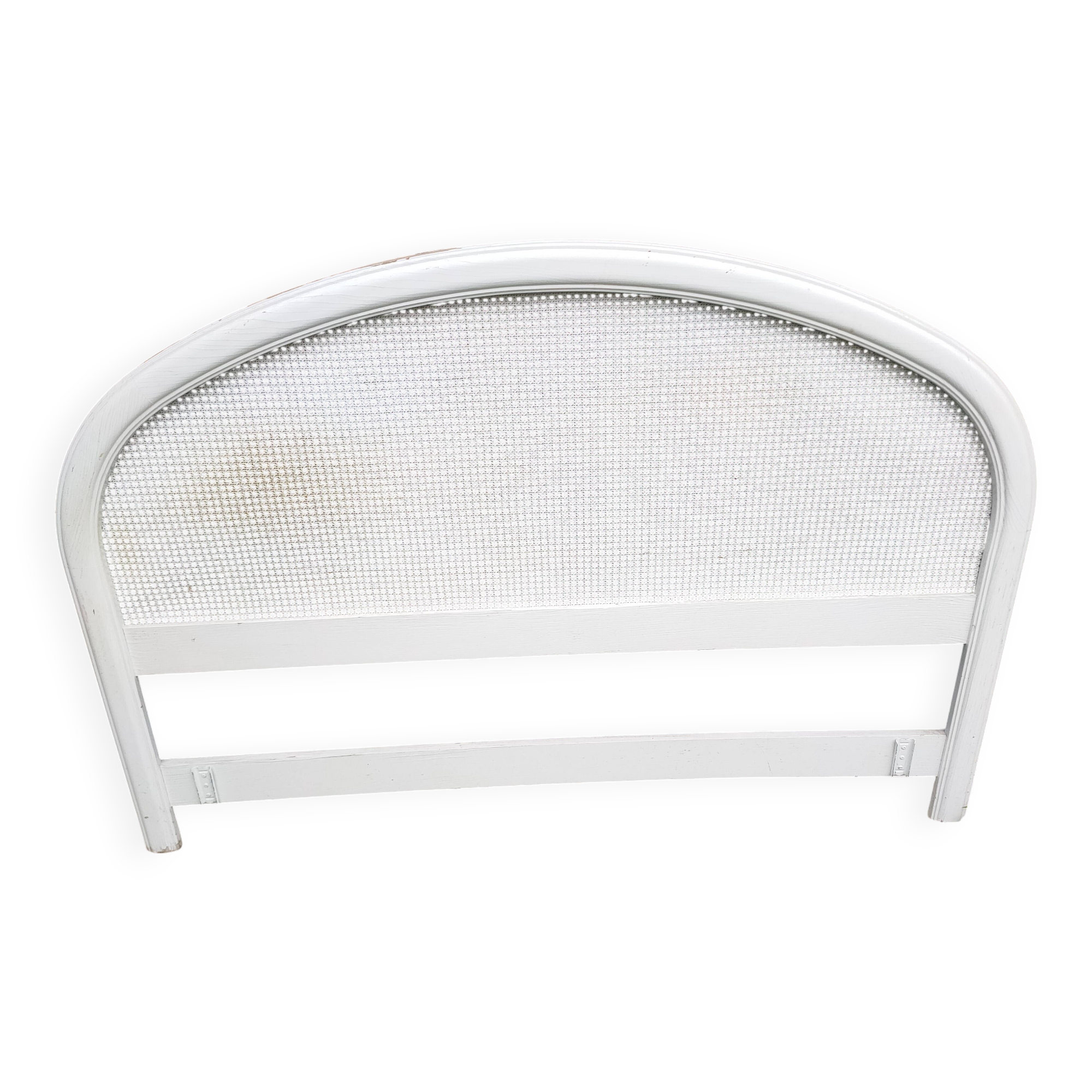 Wooden and cane headboard