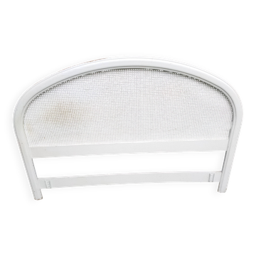 Wooden and cane headboard