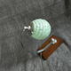 Lampe de table ou bureau verre et bois vintage