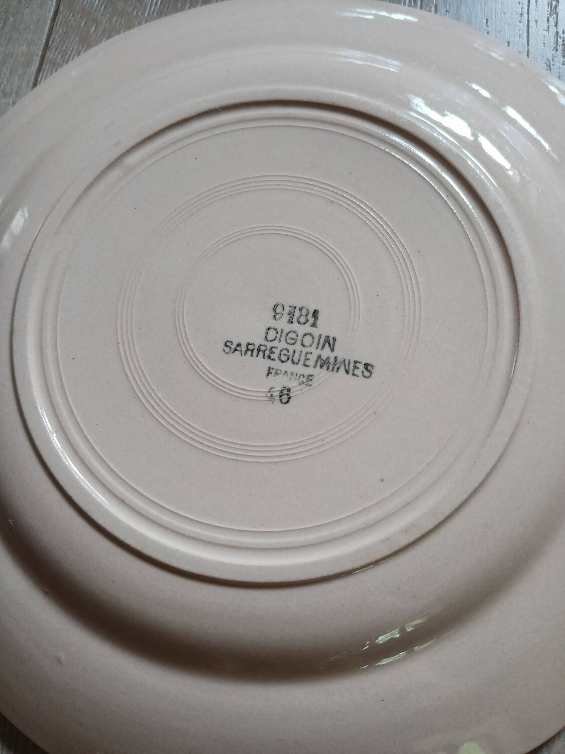 25 old Digoin and Sarreguemines plates