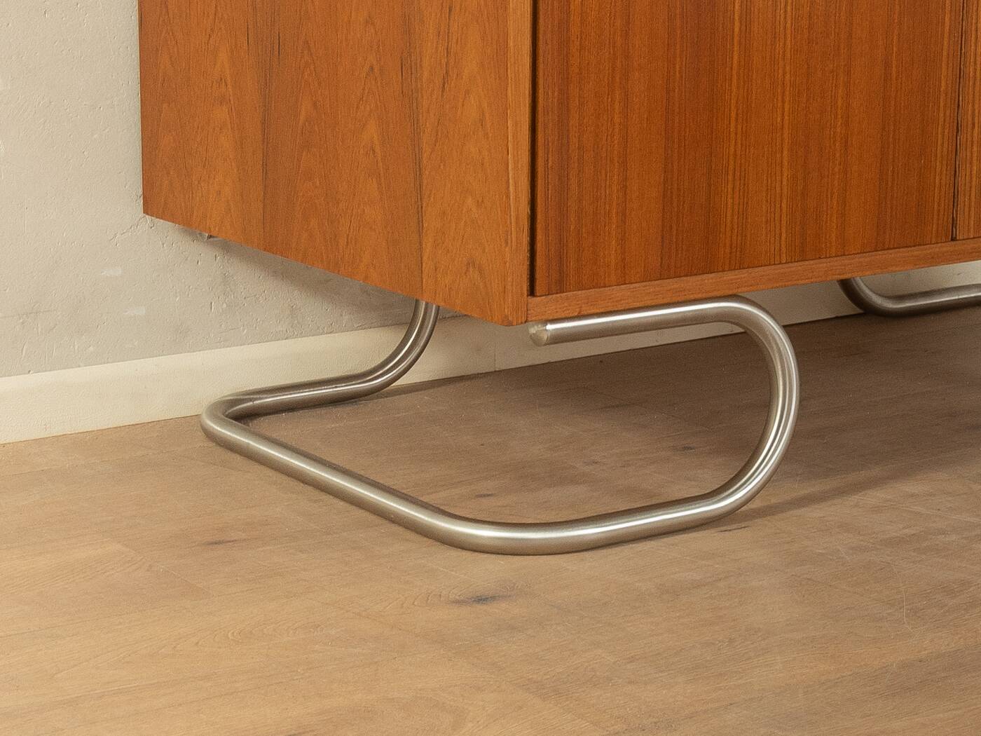 Purist wardrobe from the 1960s in teak veneer by DeWe