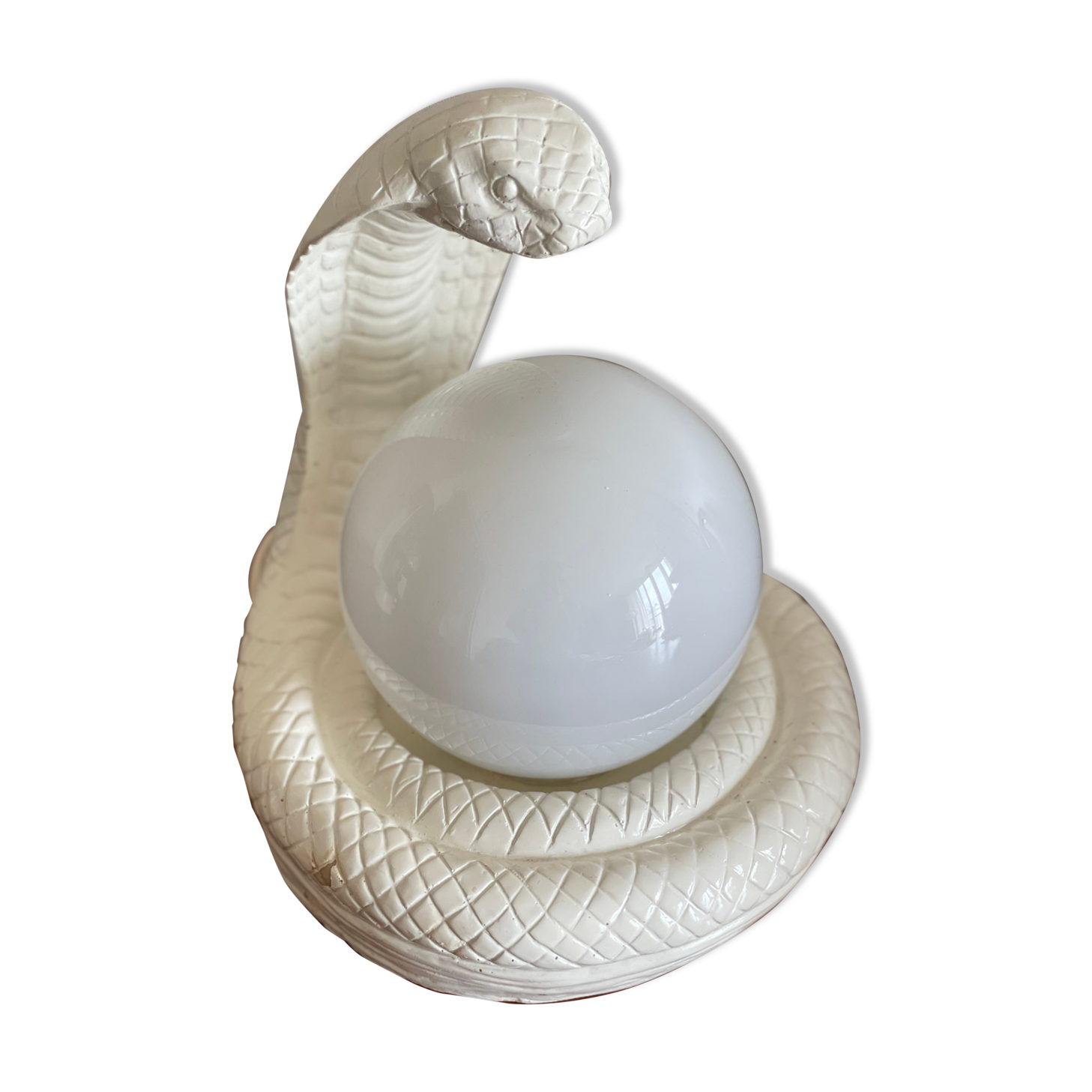 Lamp cobra seventies globe ceramic glass