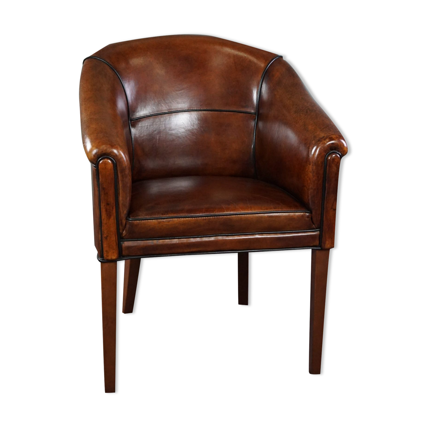 Sheepskin convertible armchair side chair