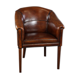 Sheepskin convertible armchair side chair
