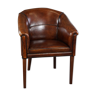 Sheepskin convertible armchair side chair