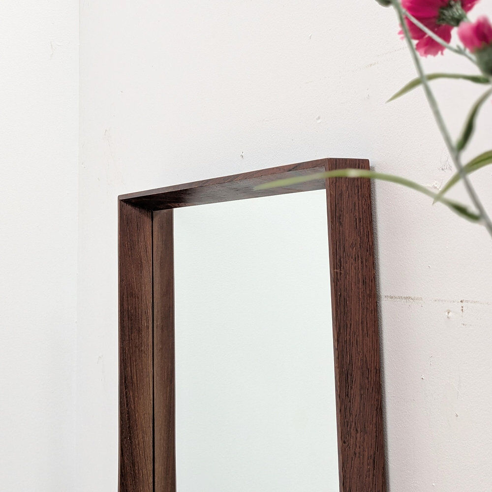 Miroir scandinave en palissandre