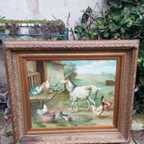 Tableau animalier à l'huile