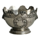 Shiny silver metal cup
