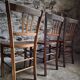 Set of 6 vintage French bistro chairs – Beech, 1950s