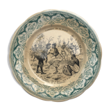 Talking Plate Digoin Sarreguemines series "How to get married"
