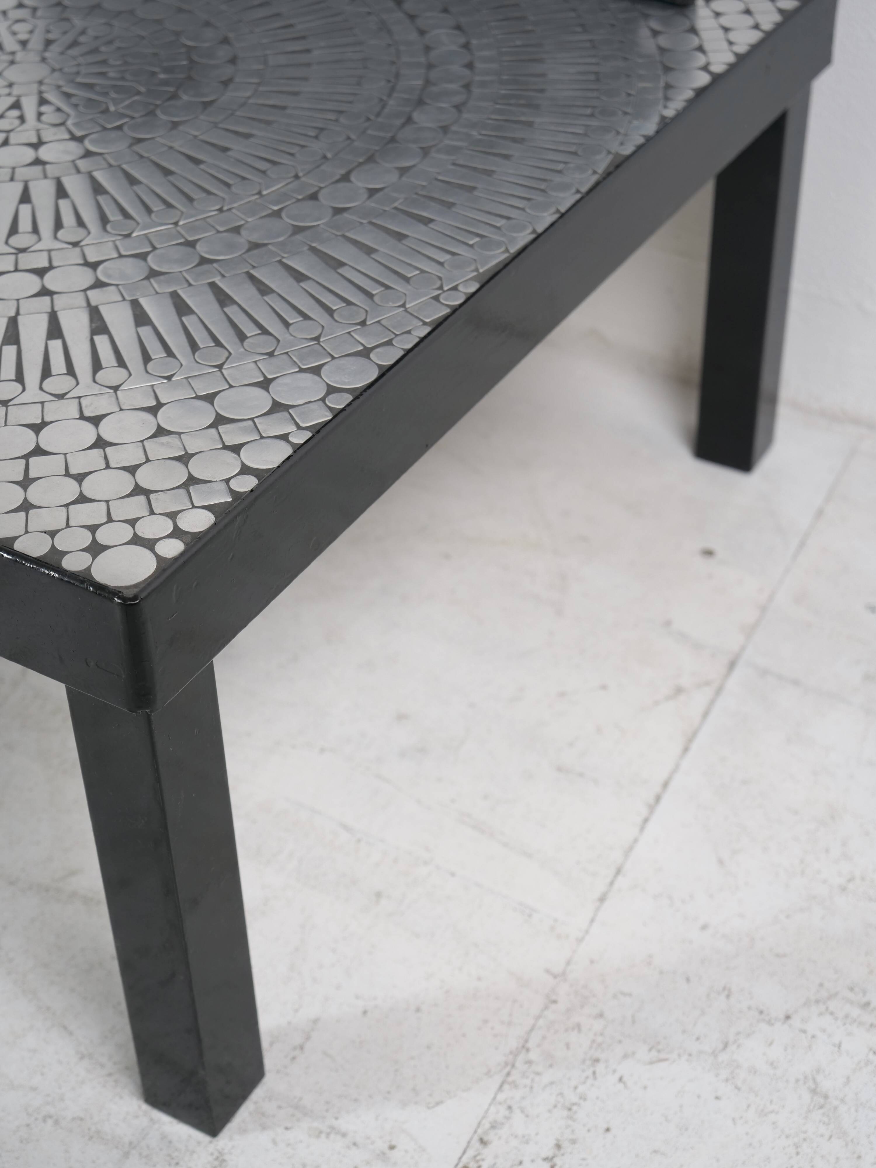 Coffee table by Raf Verjans, brutalist design, Belgium, 1970s