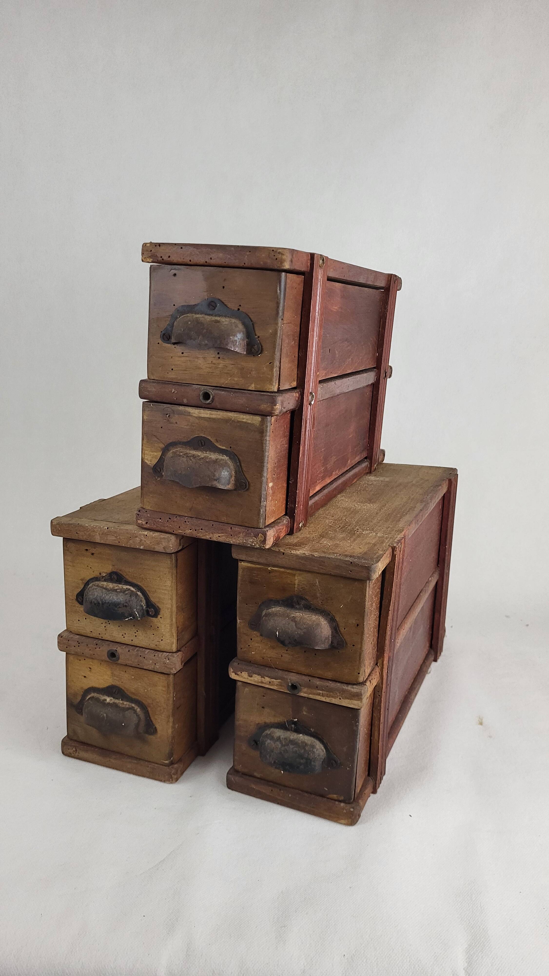 Boîte de rangement en bois, années 20-30