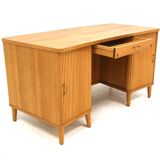Scandinavian elm desk, Swedish Modern, Sweden, 1940