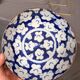 Antique Japanese Ceramic Bowl Cherry Blossom Floral Blue 19th Century
