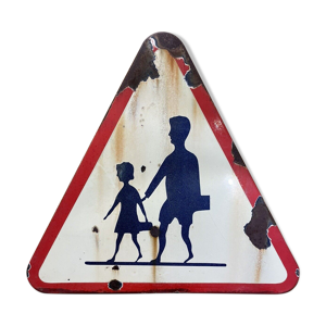 Panneau émaillé signalisation