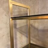 Brass and glass shelf