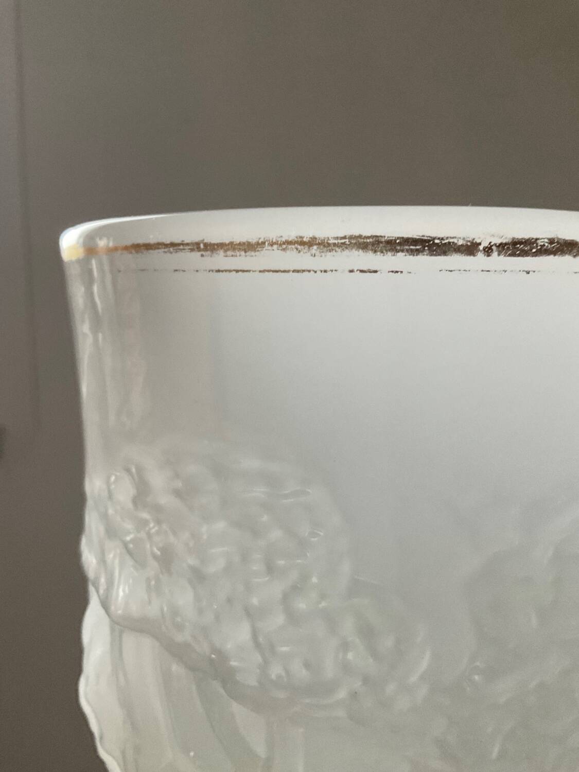Large Art Deco opaline vase