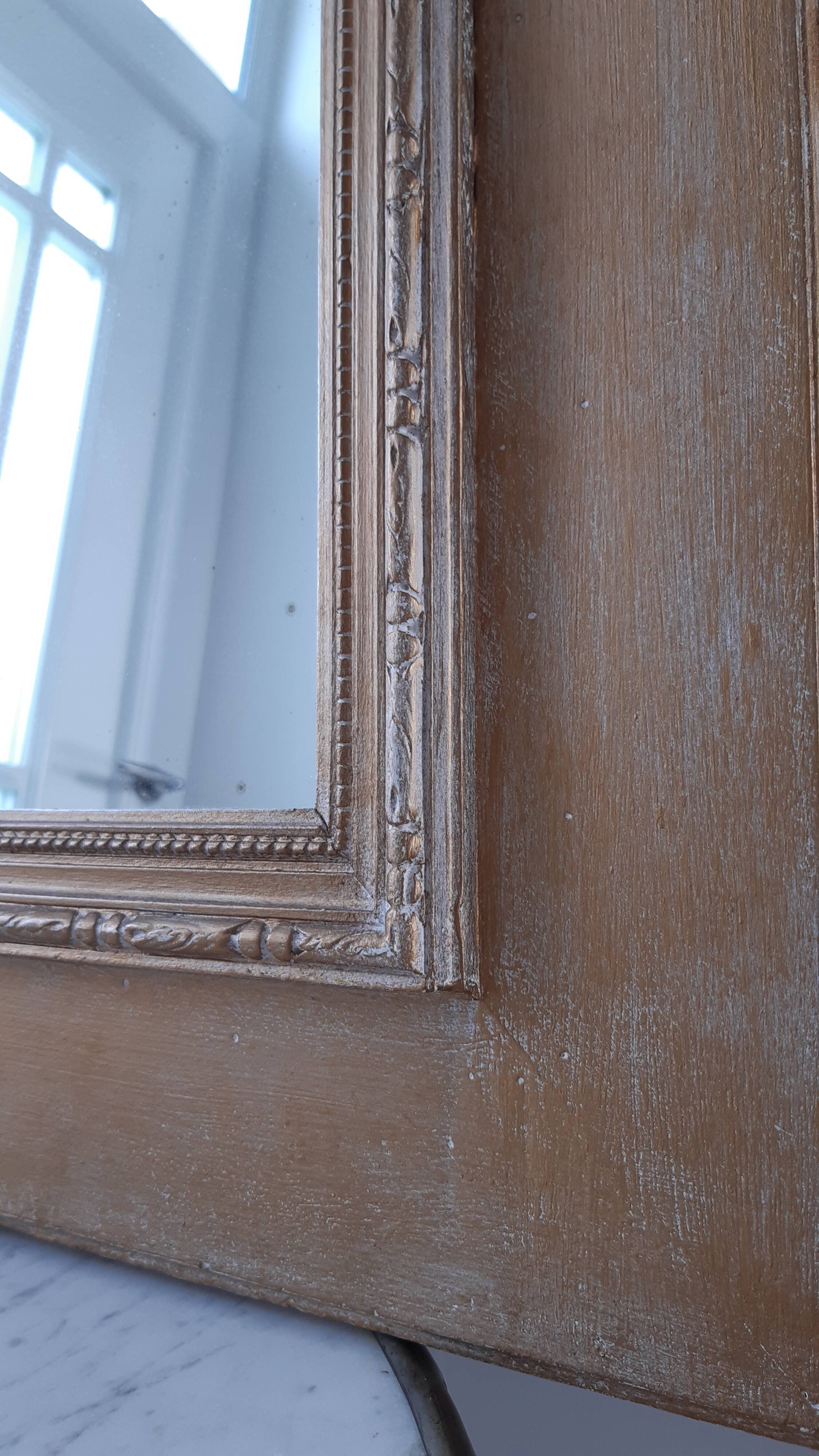 Gilded wooden mirror early twentieth century