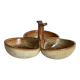 Vintage glazed stoneware appetizer dish