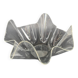 Vintage 1970s plexiglass handkerchief vase