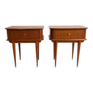 Paire de chevets vintage - laiton