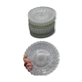 Lot 16 anciennes a dessert en cristal moule baccarat 19 xix eme