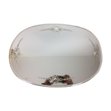 Mirror bevelled glass flowers 48x34 cm