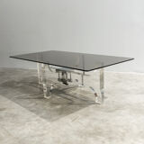 Plexiglass coffee table by Michel Dumas circa 1970'