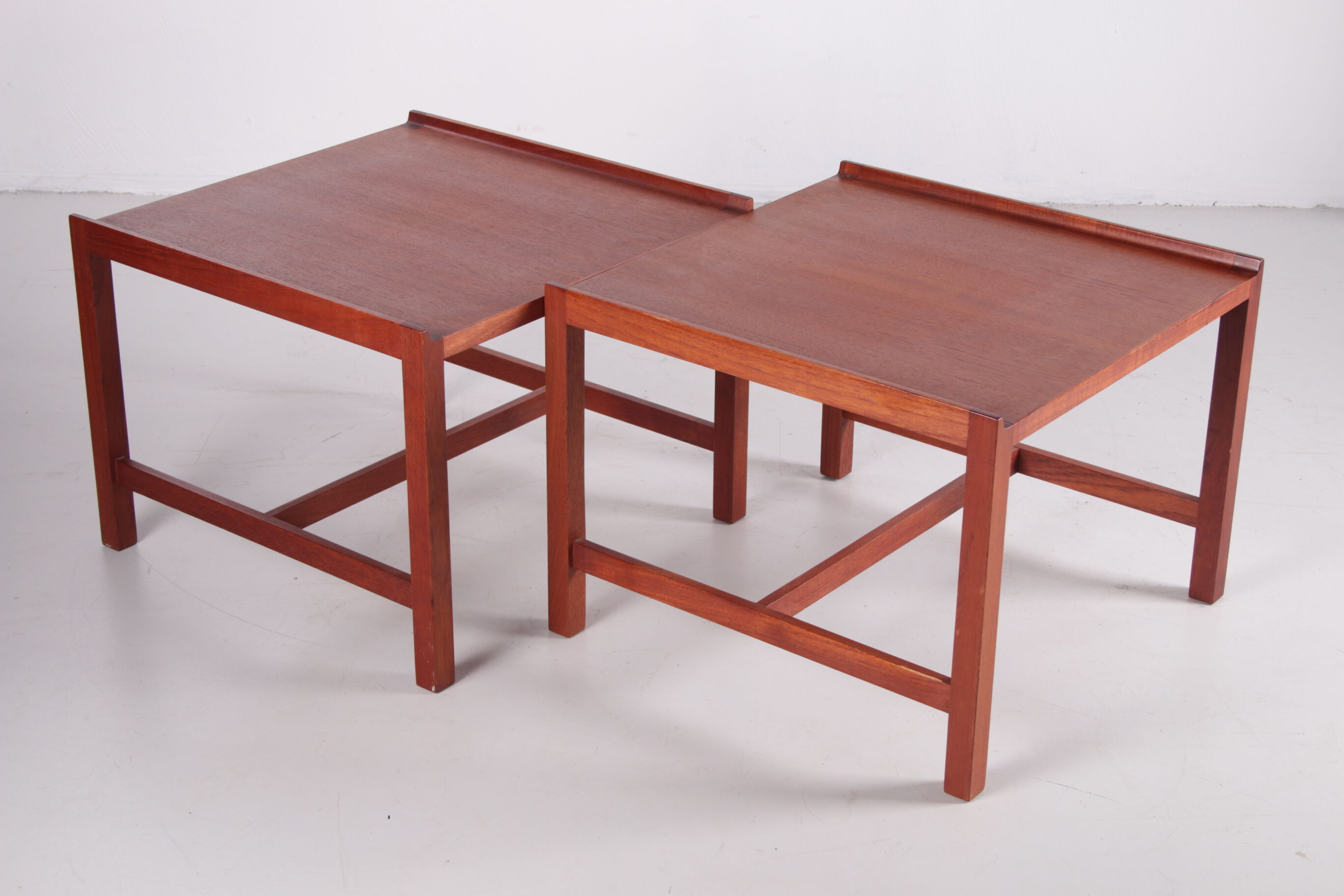 Pair of Mid-century Danish teak side tables
