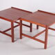 Pair of Mid-century Danish teak side tables